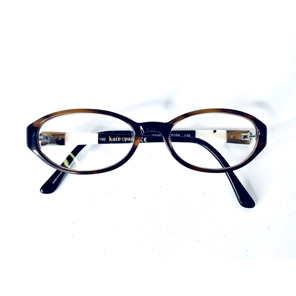 Kate Spade Tortoise Frame W White Black Temples Glasses Kendall 01S9 130 43 16